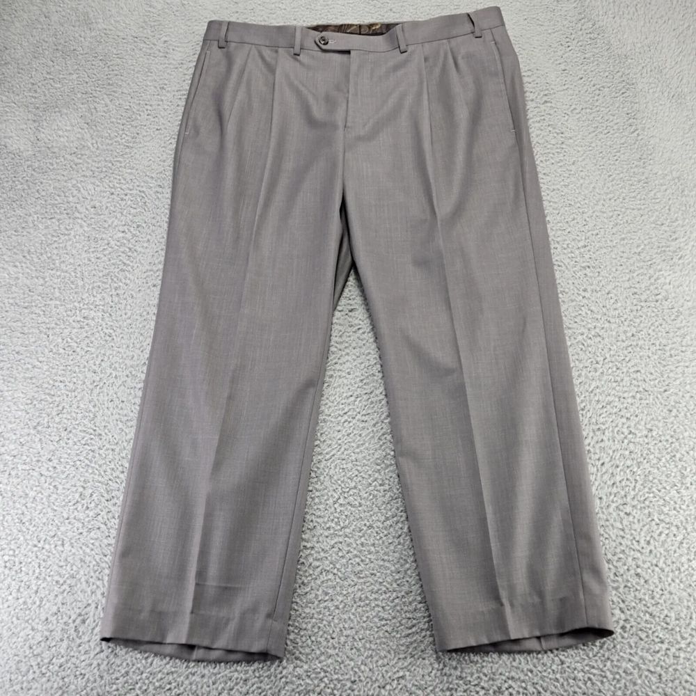 Lauren Ralph Lauren Pants Mens 38x27* Gray Pleated Business‎ Dress Slacks